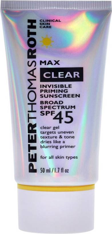 Peter Thomas Roth Clear Invisible Priming Sunscreen Spf 45 1.7Oz