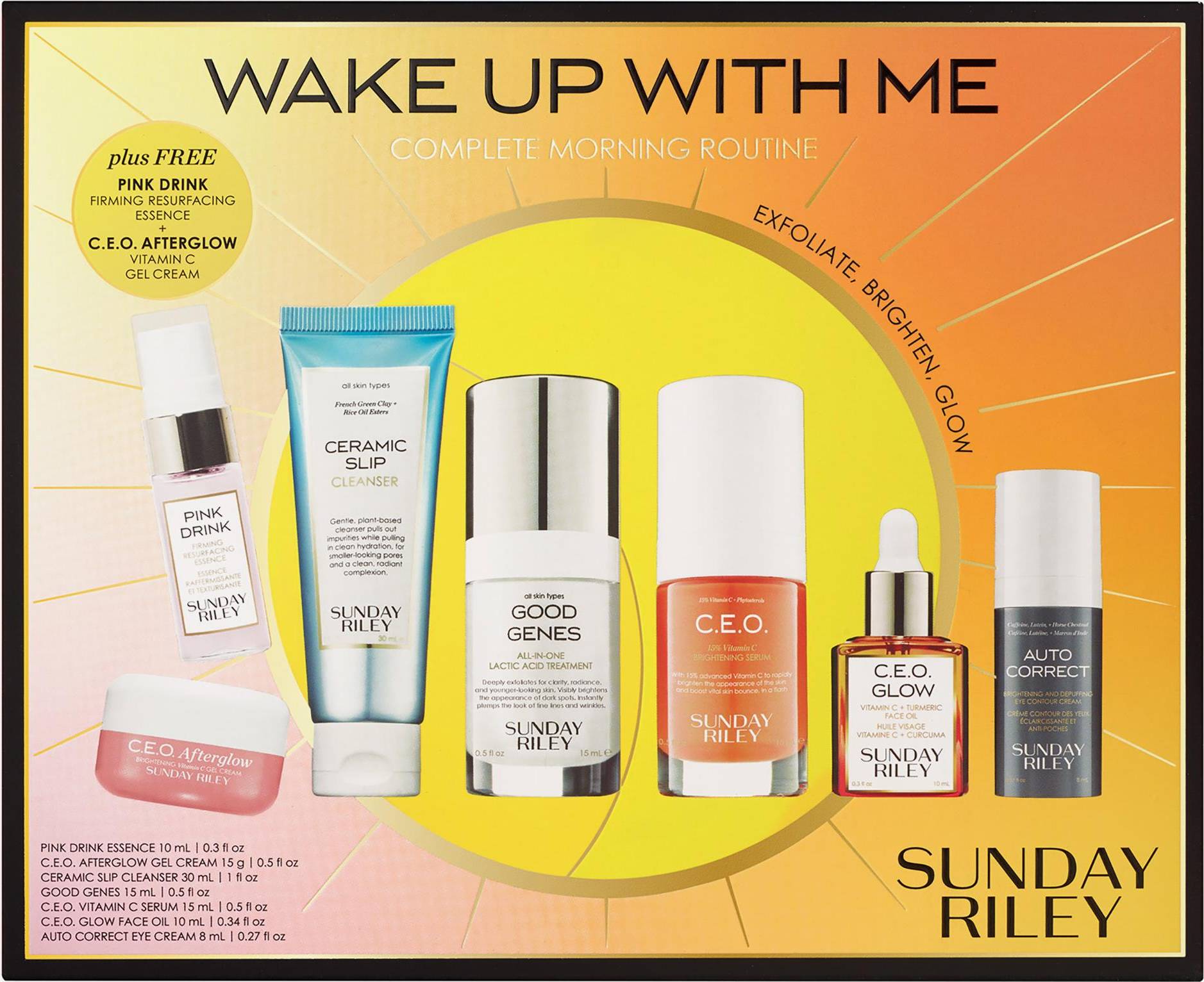 Sunday Riley Wake Up Me Complete Morning Routine Kit