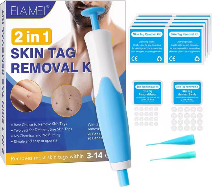 Skin tag removal kit 2 In1 Painless Auto Skin Tag Mole Wart Removal Kit
