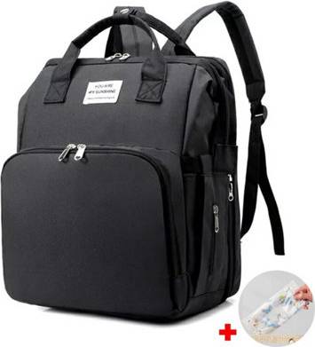 B&Q Large Capacity Waterproof Diaper Backpack