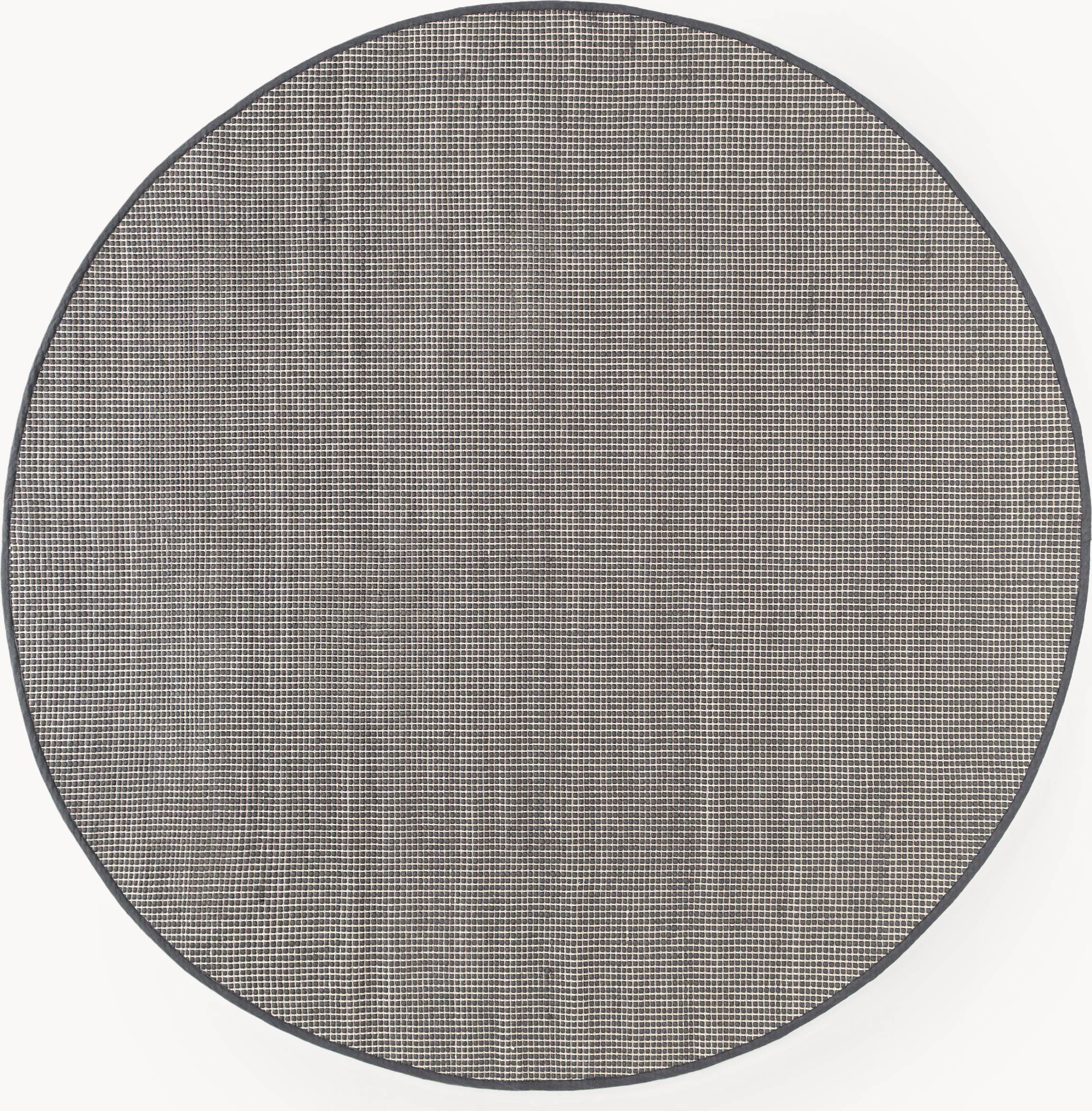 Westwing Collection Round Hand-Woven Wool Rug Amaro Brown, Red, Multicolour