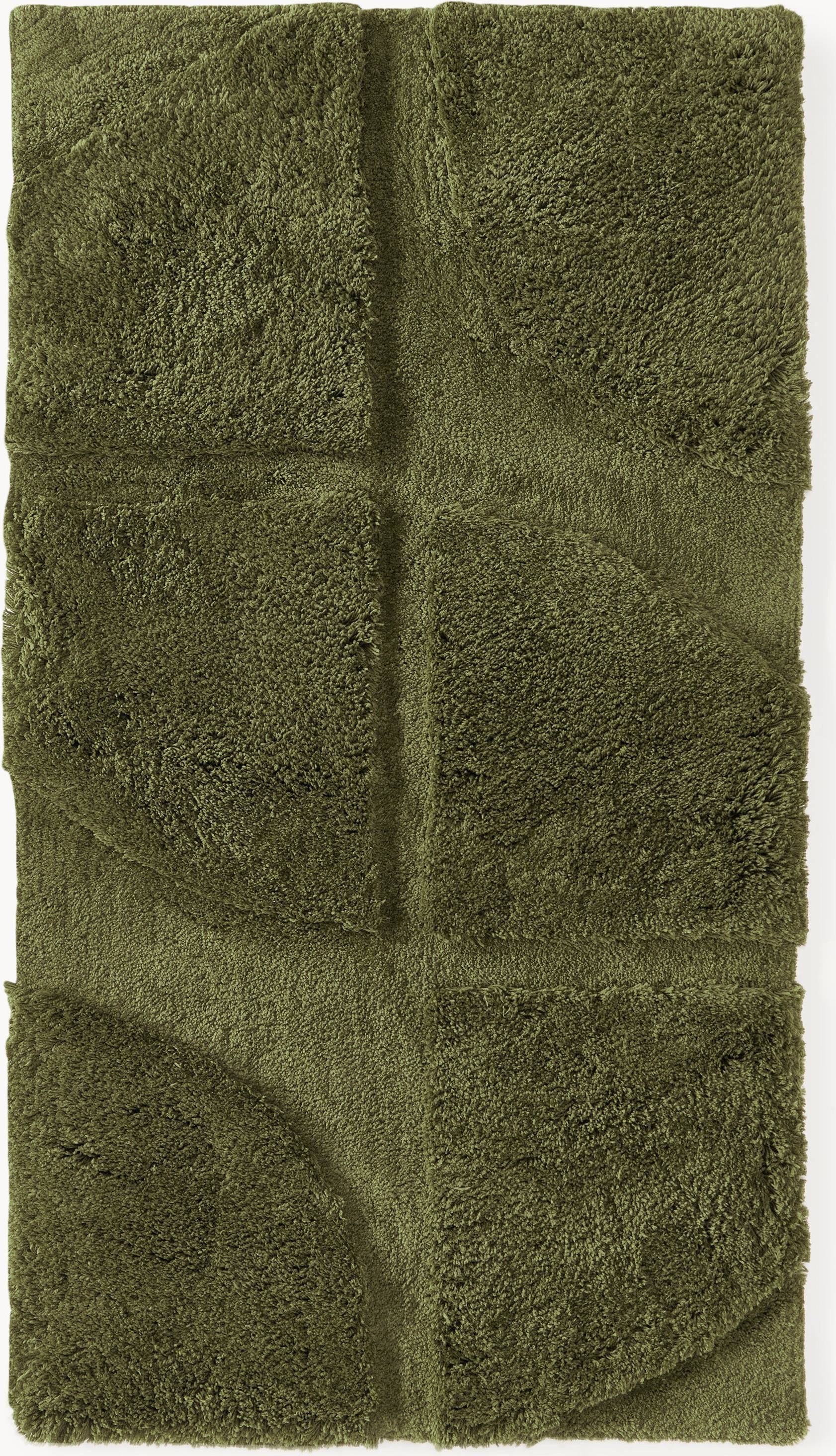 Westwing Collection Fluffy High-Low Rug Jade Green