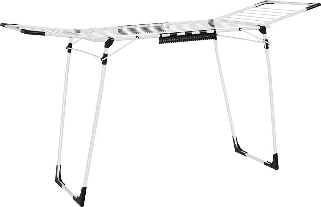 Foldable clothes drying rack Songmics Foldable Gullwing Clothes Drying Rack - White