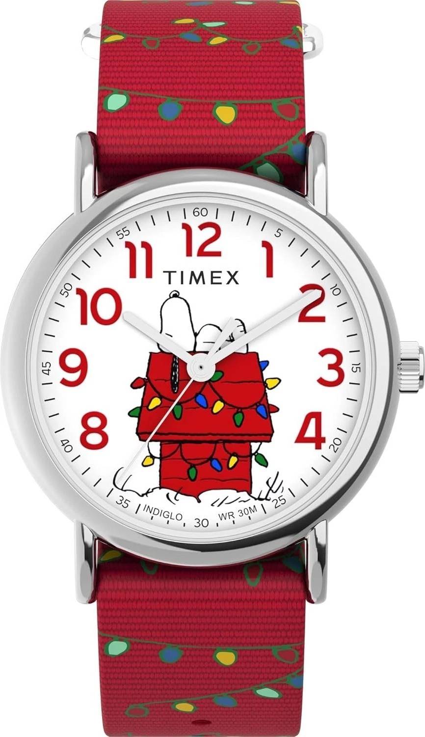 Timex Peanuts Weekender 38mm Watch TW2W80800