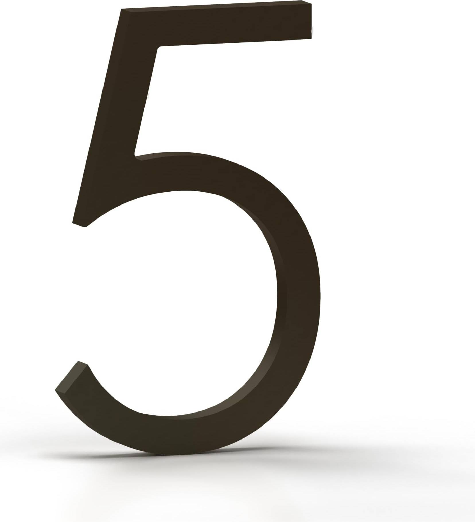House Numbers 5 Inch Wall Mounted