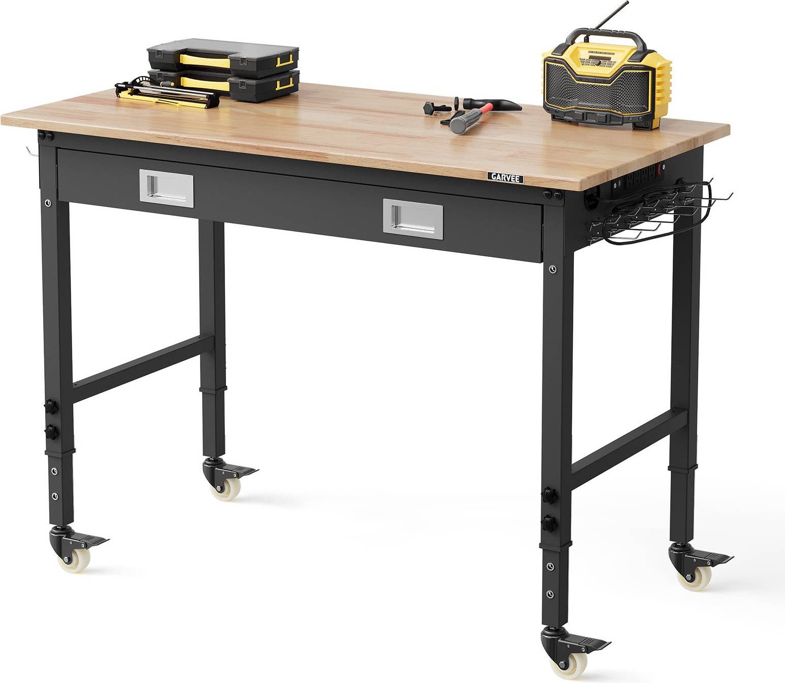 Adjustable workbench Garvee 48 Adjustable Workbench with Power Outlets