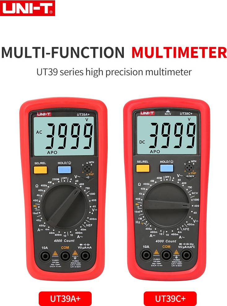 UT39A+ Digital Multimeter True