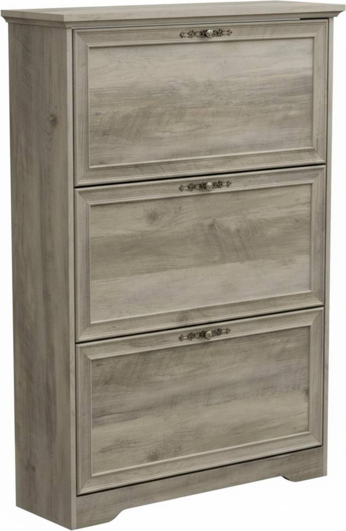 Narrow shoe cabinet YIGII Rustic Farmhouse Narrow Cabinet Shoe Rack