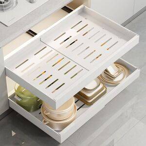 Kitchen shelves BASETBL Extendable Sliding Kitchen Drawer Adjustable Width