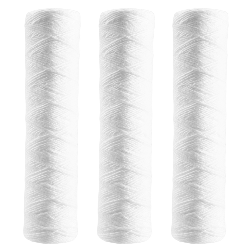 Exogio 3Pcs Water Purifier 10 Inch String Wound Filter