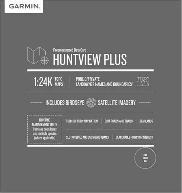 Garmin portable gps Garmin HuntView Plus Maps
