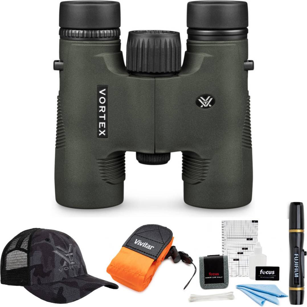 Vortex diamondback Vortex Optics DiamondBack 8x28 Binocular Bundle