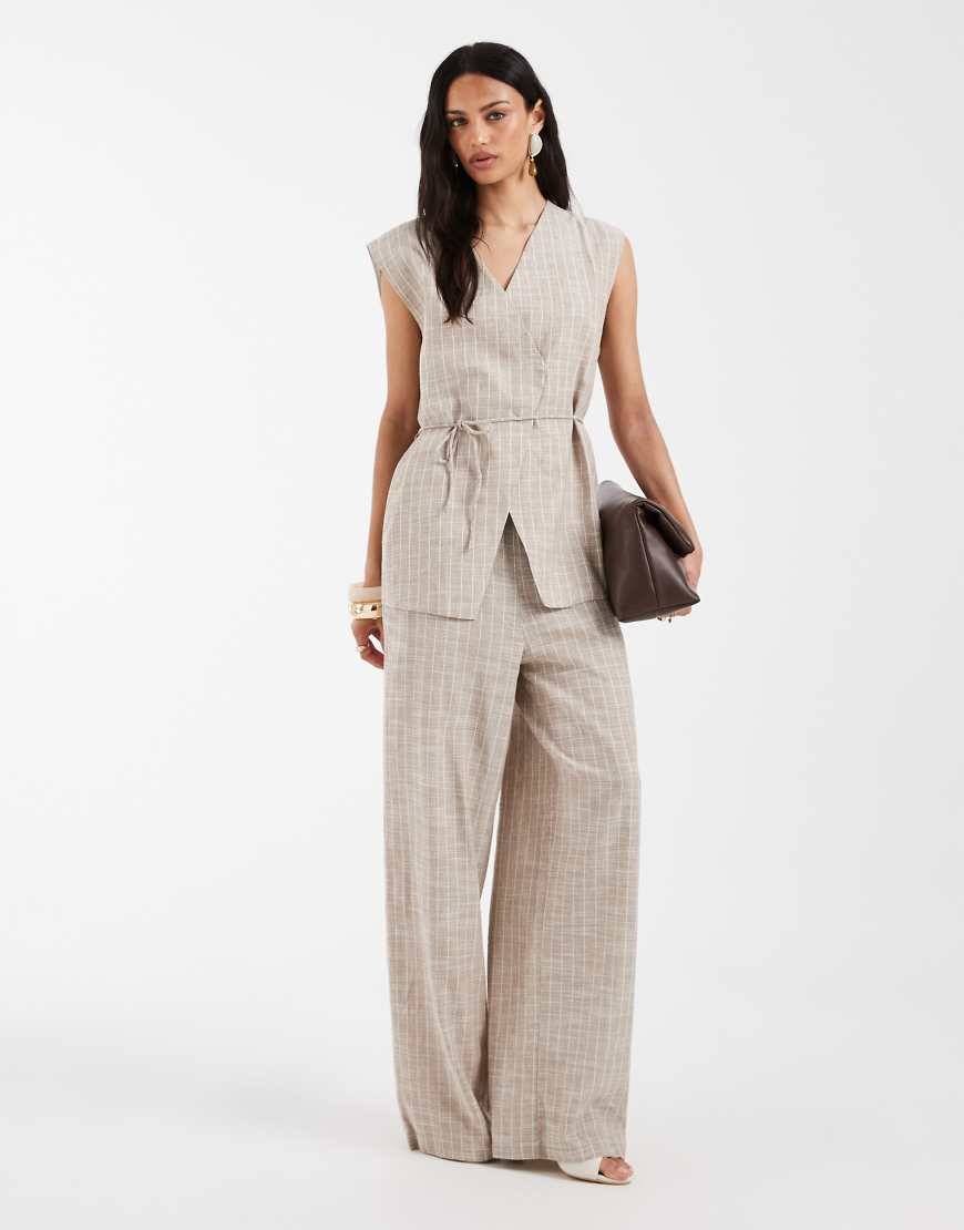 Object Wide Trousers Cream