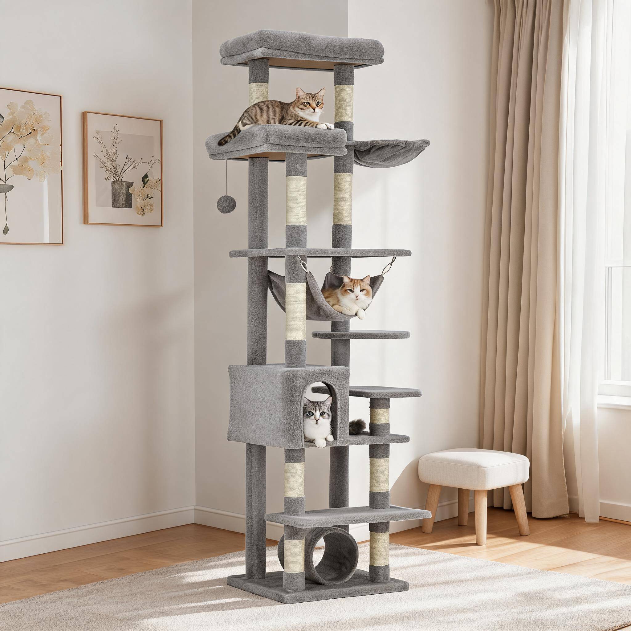 Cat tree Garvee 74 Inch Cat Tree Tower