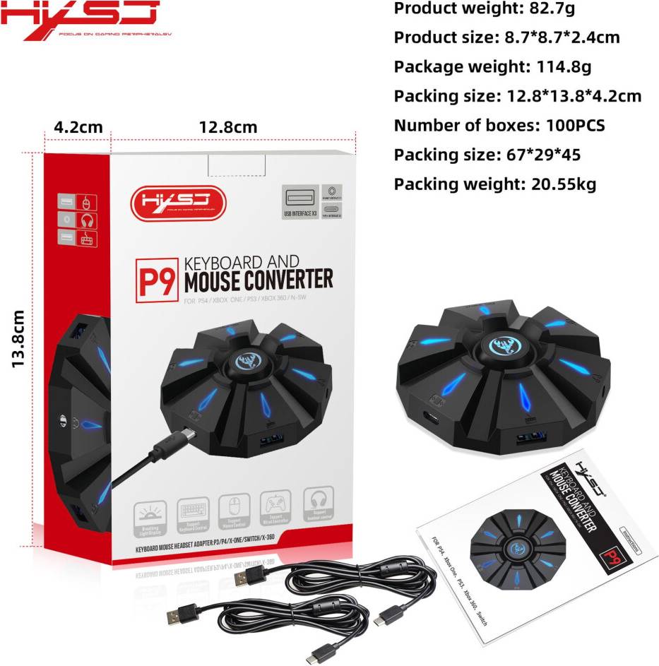 Ps5 games console Multi-Console Keyboard Mouse Adapter