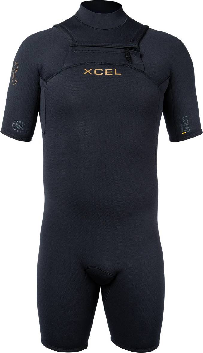 Comp+ Short Sleeve Spring Wetsuit - Black
