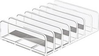 Sodial Acrylic CD DVD Storage Rack Transparent Organizer Stand