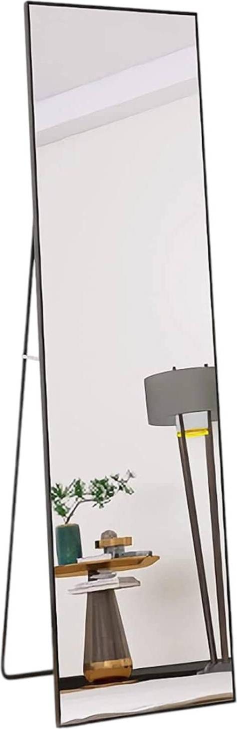Full length floor mirror SlickBlue Full Length Rectangular Black Frame Floor Mirror