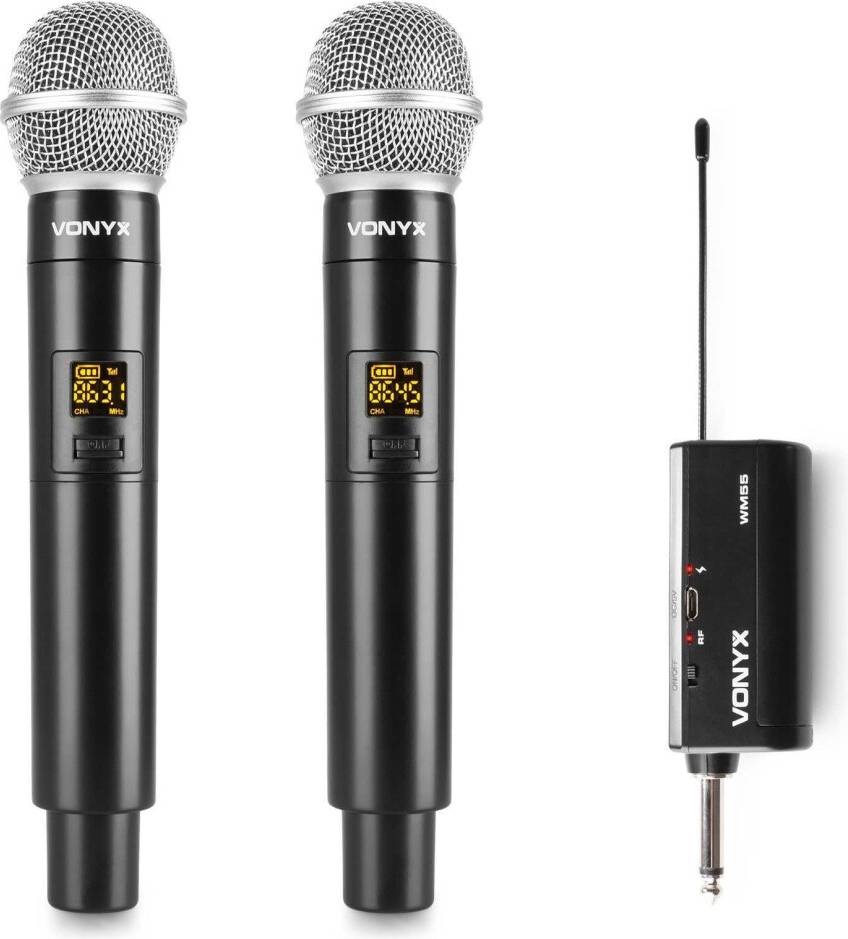 WM552 Dual Wireless UHF Handheld Mic System