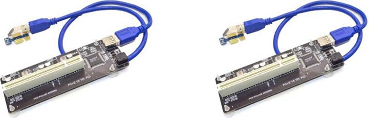 Tauoh PCIE PCI-E Express X1 Riser Card Bus