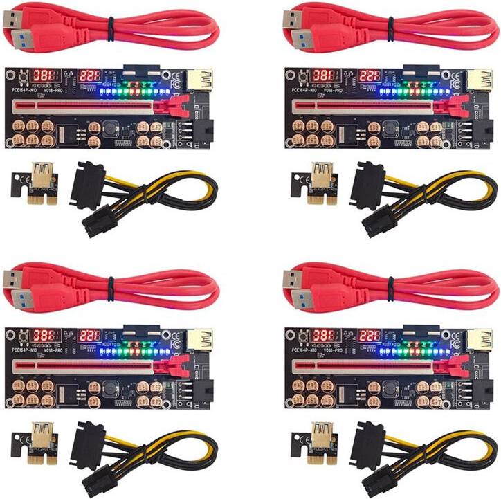 Melitt VER018 PRO PCI-E Riser Card USB 3.0 Cable