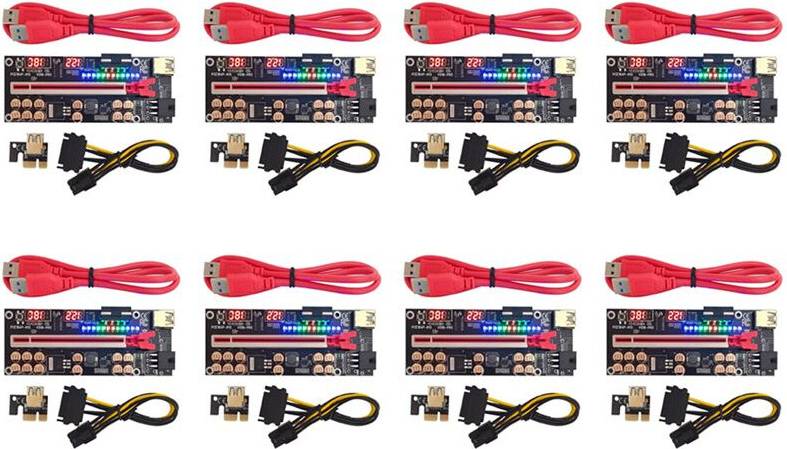 Melitt VER018 PRO PCI-E Riser Card USB 3.0 Cable