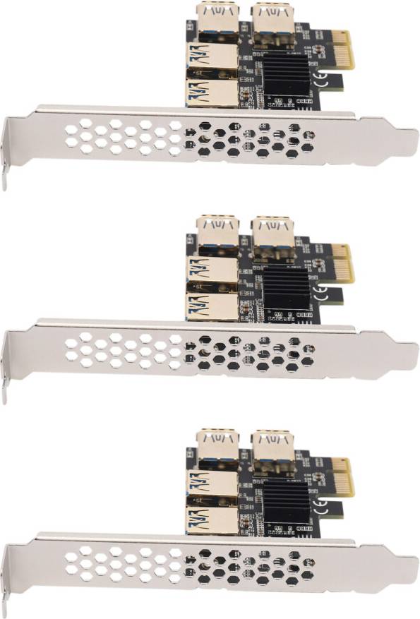 Torribaly 4 Ports PCIe Riser Adapter Board