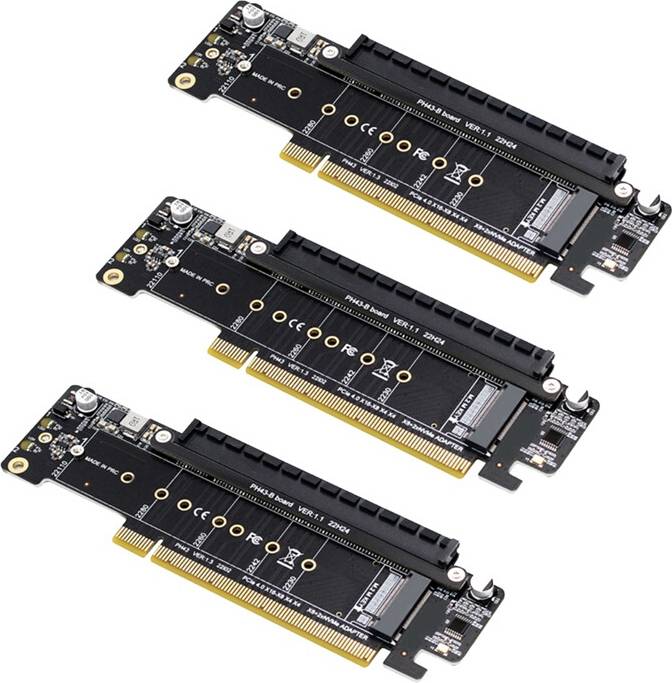Tauoh PCIE 4.0 Channel Splitter Expansion Riser Card