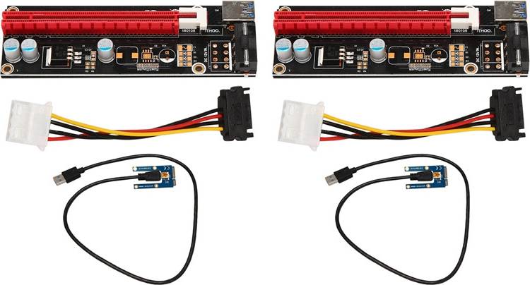 Tauoh 2X Mini PCIe to PCI Express Riser
