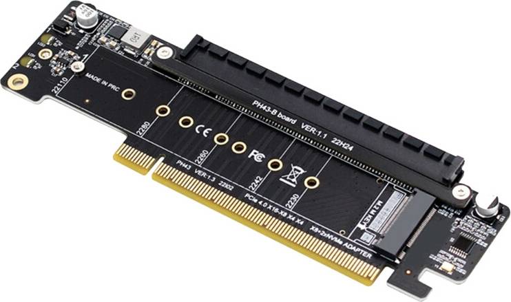 Tauoh PCIE 4.0 Channel Splitter Expansion Riser Card
