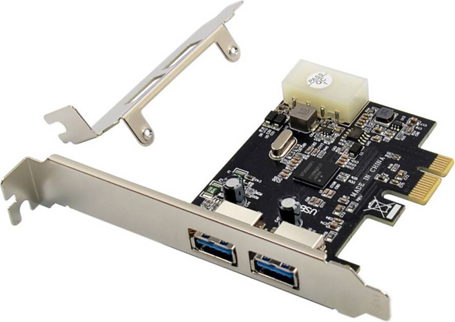 Torribaly PCI-E X1 Riser Card Dual Port USB 3.0