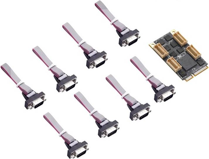 Typecat PCIe Express 8 Serial Controller Card