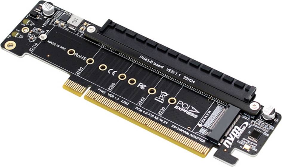 Torribaly PCIE4.0 Split Expansion Riser Card