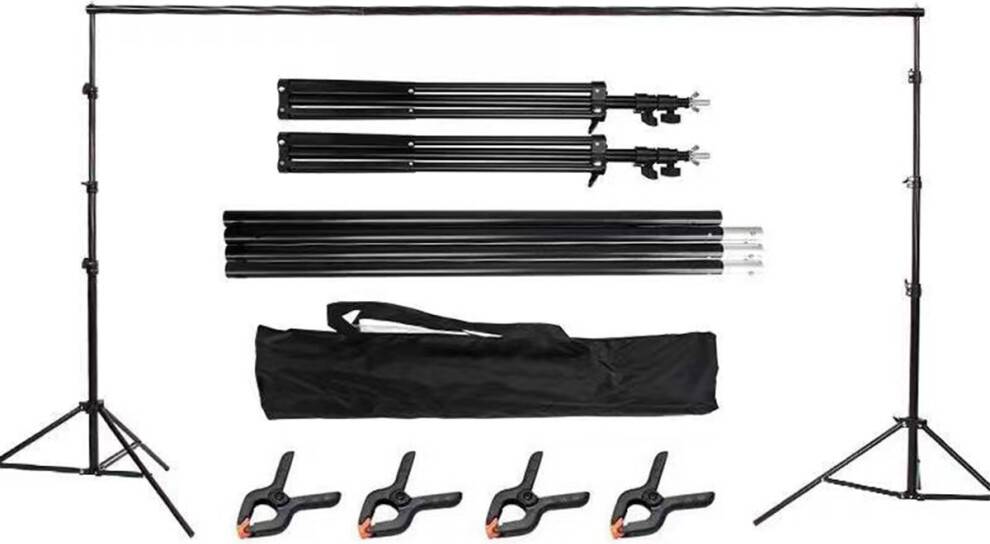 Adjustable Height Width Photography Backdrop System