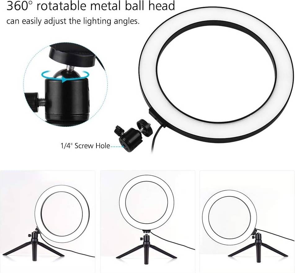 RGB Color Options Ring Light 10 Inch