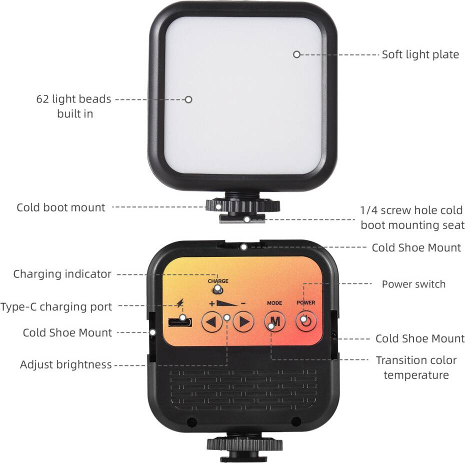 5W Pocket LED Mini Bi-Color Video Lamp