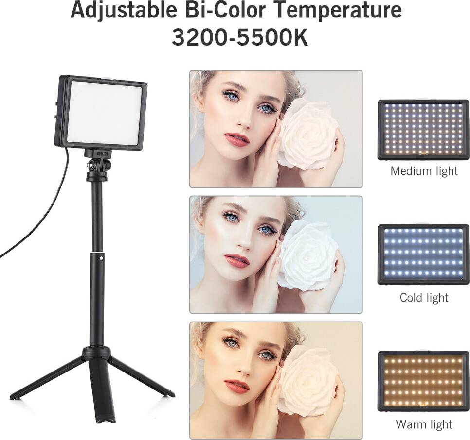 2 Packs 15W LED Video Light Set