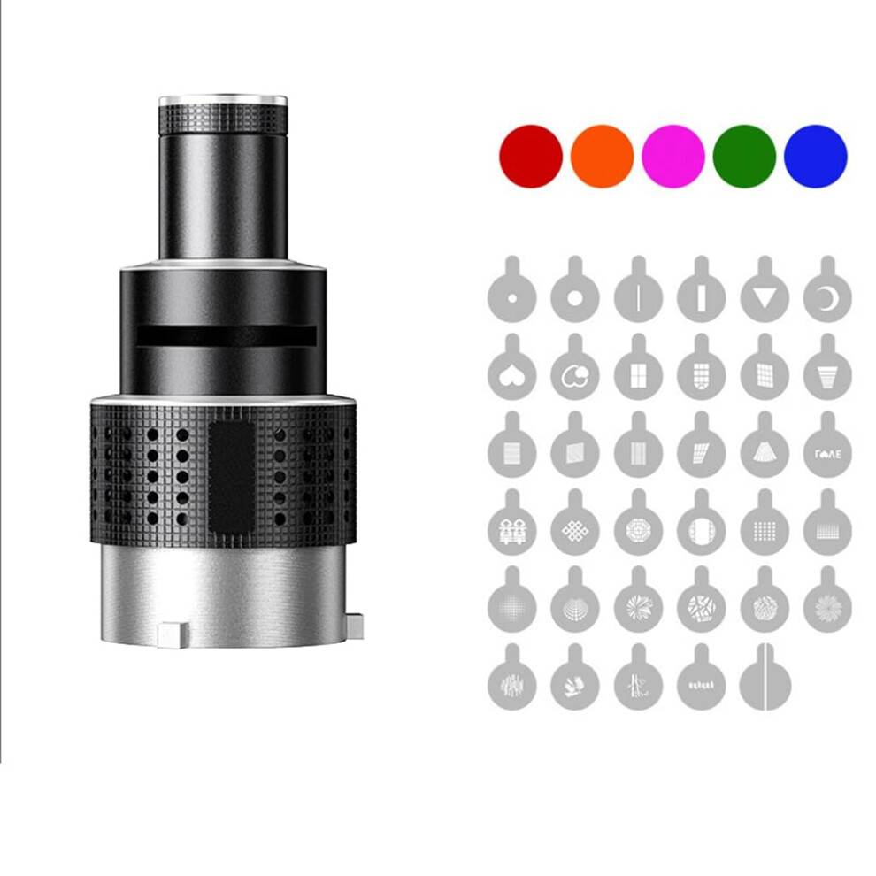Photo Flash Snoot Conical Lens Set