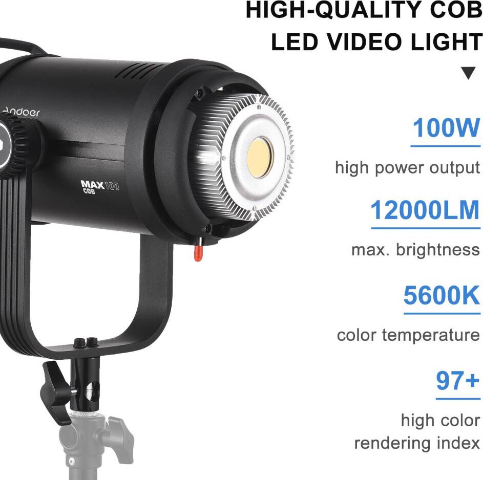Studio LED Video Light 5600K Wireless Remote