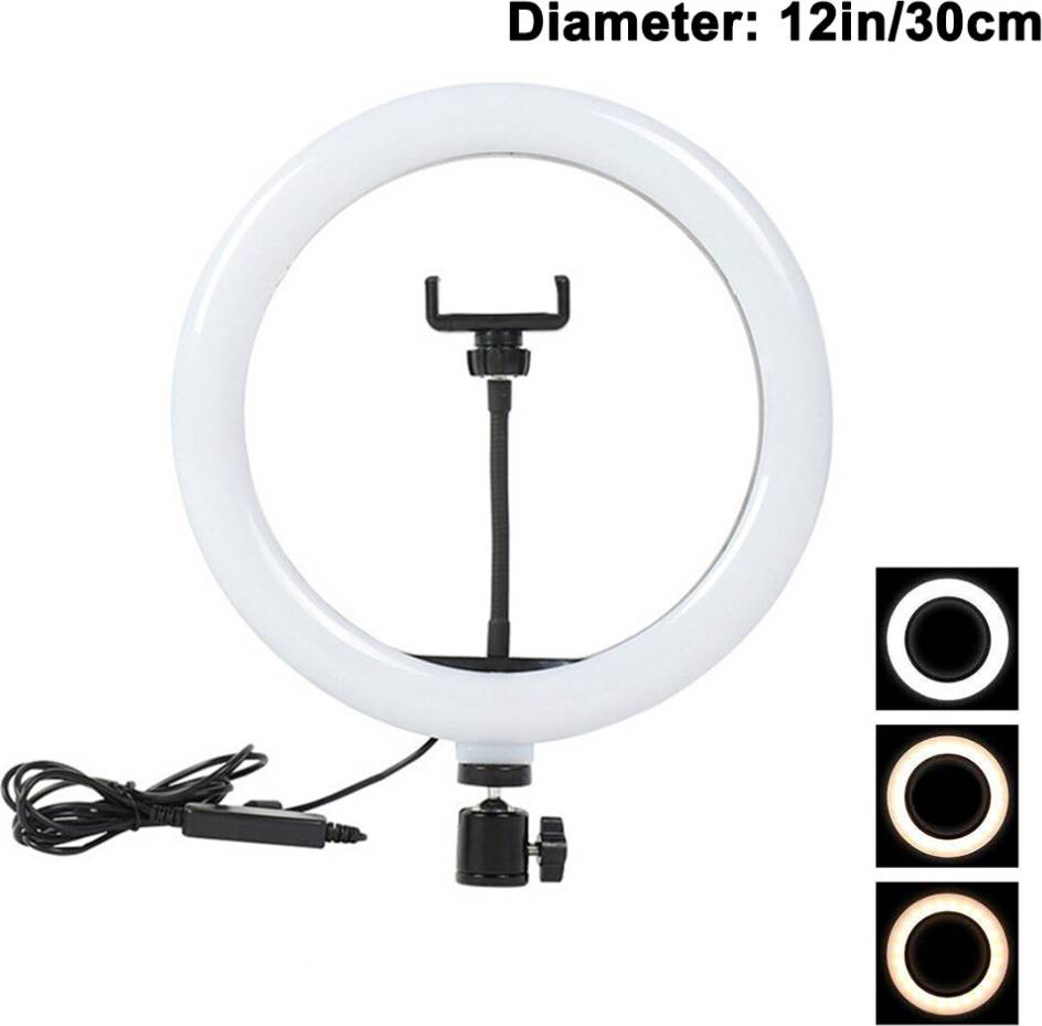 Professionel Lysende Studieledsager LED Ringlys