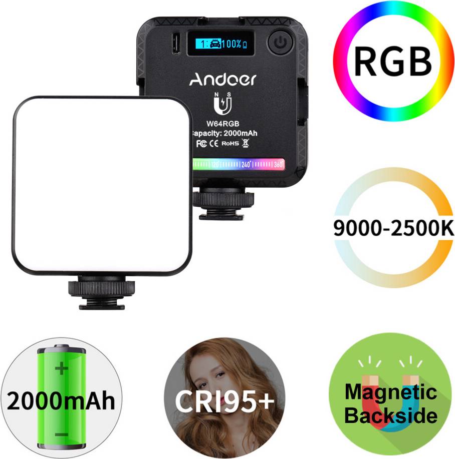 RGB LED Light for Vlog and Stream