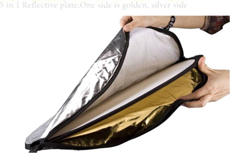 5 In 1 Portable Foldable Oval Multi-Disc Light Reflector