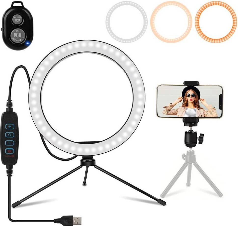 Selfie LED Ring Light Phone Holder