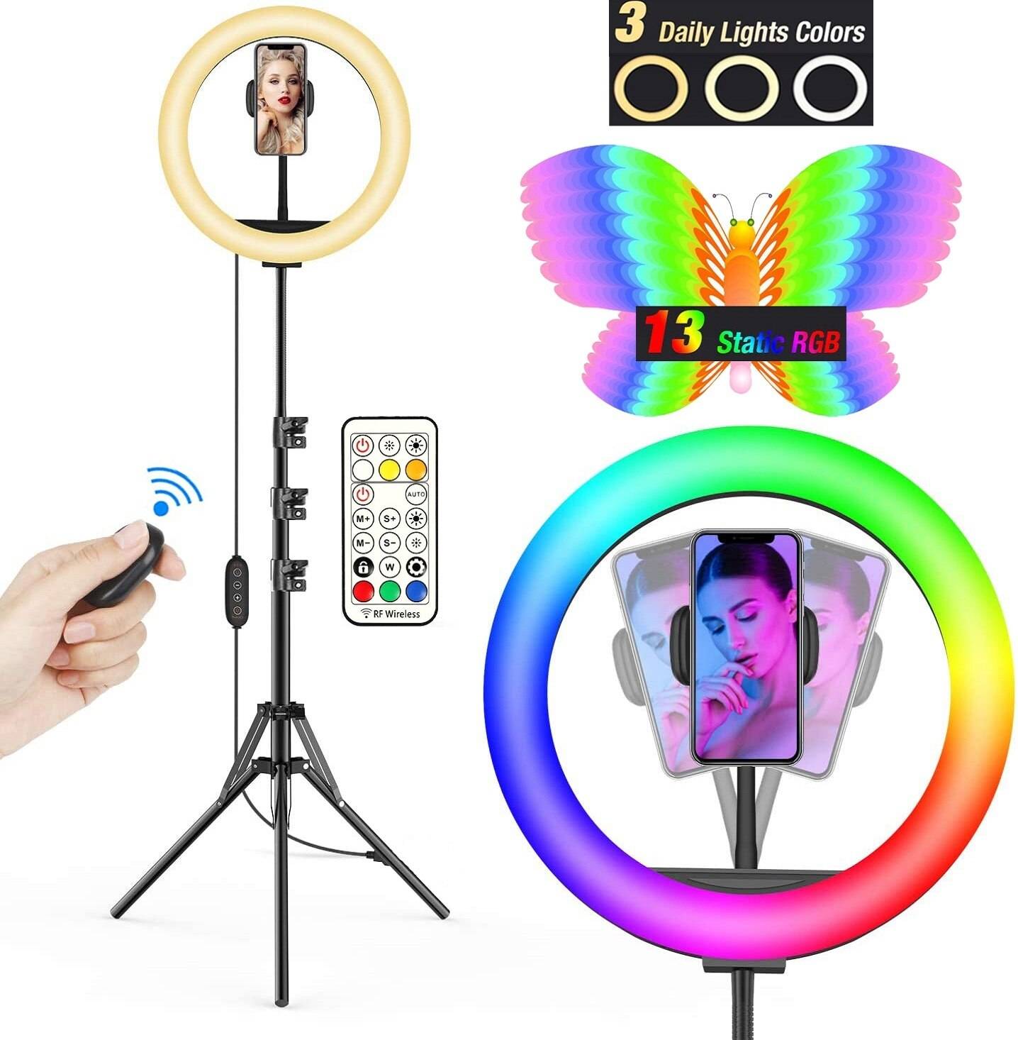 10in RGB LED Color Selfie Ring Light