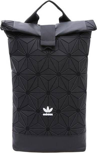 adidas Geometric Pattern Polyester Backpack - Black