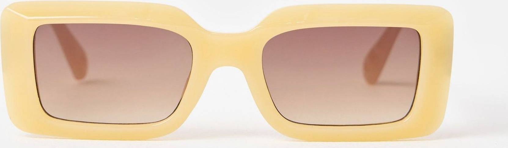 Faux Tortoiseshell Rectangular Sunglasses