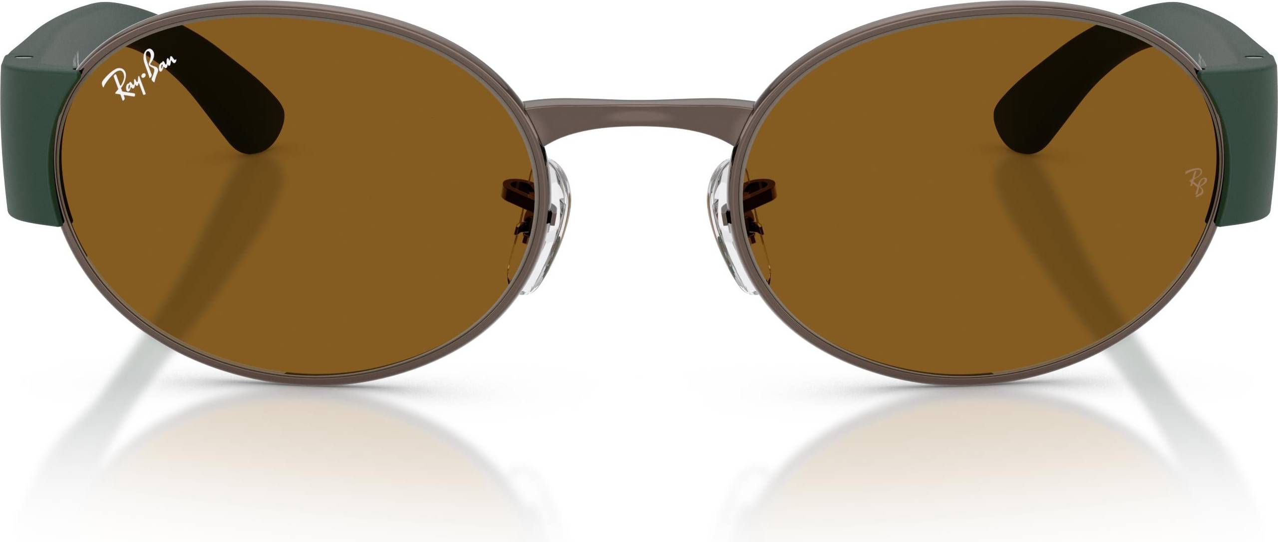 Ray-Ban Rb3770 Solbriller Metal Bronze Brun Rund - Orange