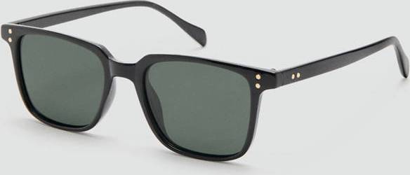 Mango Rectangular Frame Sunglasses - Black