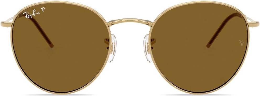 Ray ban runda solglasögon Ray-Ban Runda Reverse Solglasögon Metall - Guldfärgad