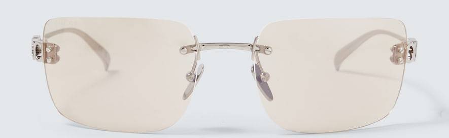 Gucci Block Bending Rectangular Sunglasses
